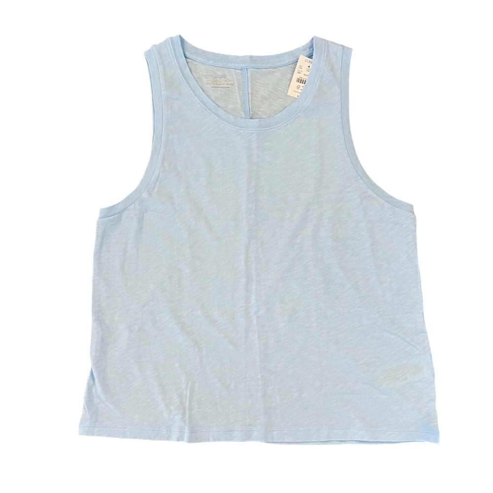 NWT J. Crew Women's Light Blue Breeze Girlfriend Tank Top